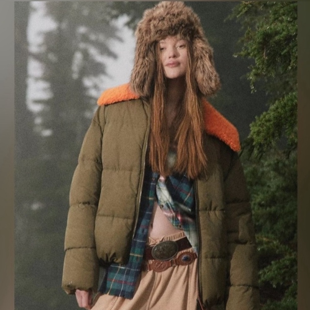 Vintagee Urban outfitters puffer jacket OVERSIZE XS NWT